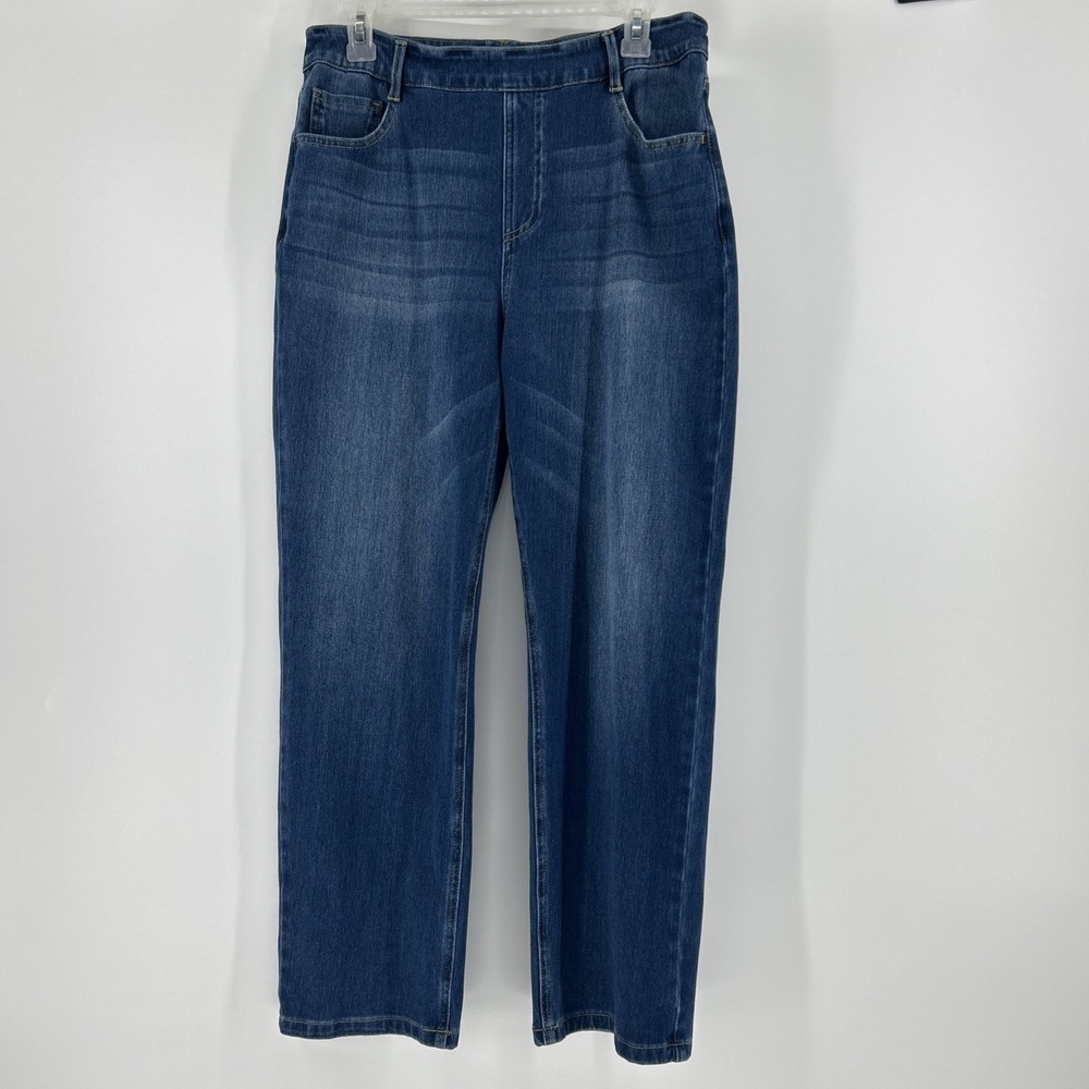 Halara Jeans Women's 31 X 27 Pull On Flex High Waist Straight Denim Stretch